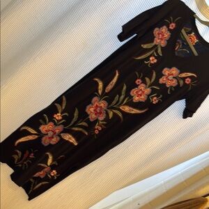 Johnny Was Floral Embroidered dress